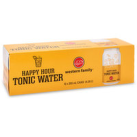 Western Family Western Family - WF Happy Hour Tonic Water, 12 Each