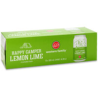 Western Family - Happy Camper Lemon Lime Soda 355mL Cans, 12 Each