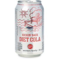 Western Family - Kickin Back Diet Cola, 355 Millilitre