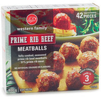 Western Family Western Family - Meatballs Prime Rib Beef, 800 Gram