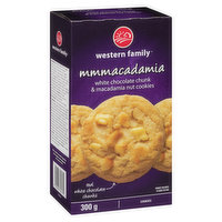 Western Family - Macadamia Cookies White Chocolate Chunk, 300 Gram