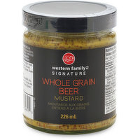 Western Family - Whole Grain Beer Mustard, 226 Millilitre