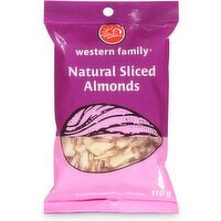 Western Family - Almonds Natural Sliced, 110 Gram