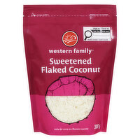 western Family - Sweetened Flaked  Coconut, 300 Gram