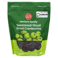 Western Family - Sweetened Sliced Dried Cranberries