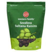 western Family - Seedless Sultana Raisins, 640 Gram