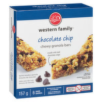 Western Family - Granola Bars - Chocolate Chip, 157 Gram