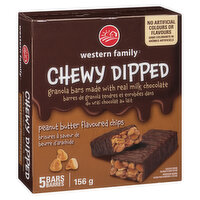 Western Family - Granola Bars - Dipped Peanut Butter Chips