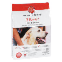 Western Family - 4 Flavour Dog Food Bits & Bones, 7 Kilogram