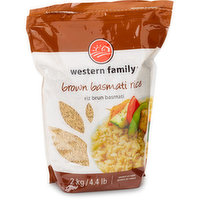 Western Family Western Family - Brown Basmati Rice, 2 Kilogram
