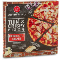 Western Family - Pizza Thin & Crispy -Buffalo Style Chicken, 350 Gram