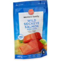 Western Family - Wild Sockeye Salmon - Portions, 454 Gram