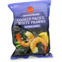 western Family - Cooked White Extra Large Prawns, 340 Gram