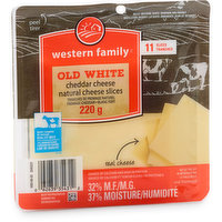 western Family - Old White Cheddar Cheese Slices