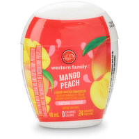 western Family - Liquid Water Enhancer - Drop The Mango Peach, 48 Millilitre