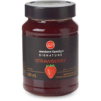 Western Family Signature - Jam - Strawberry, 500 Millilitre