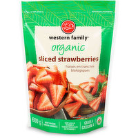 Western Family - Organic Sliced Strawberries, 600 Gram