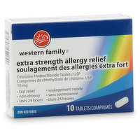 Western Family - Allergy Relief - Extra Strength 10 Tablets