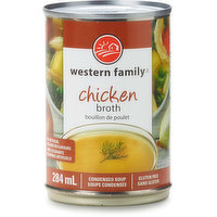 Western Family - Condensed Soup - Chicken Broth, 284 Millilitre