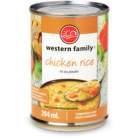 western Family - Chicken Rice Condensed Soup, 284 Millilitre