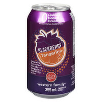 Western Family - Sparkling Water - Blackberry Tangerine, 355 Millilitre