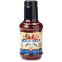 western Family - Chicken & Rib BBQ Sauce, 425 Millilitre