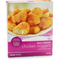 Value Priced - Fully Cooked Chicken Nuggets Breaded Chicken Cutlettes, 1.2 Kilogram