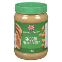 Western Family - Smooth Peanut Butter, 1 Kilogram