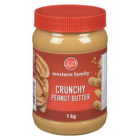 Western Family - Peanut Butter - Crunchy, 1 Kilogram