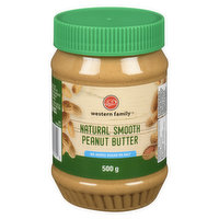 Western Family - Peanut Butter - Natural Smooth, 500 Gram