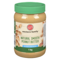 Western Family - Peanut Butter - Natural Smooth, 1 Kilogram