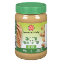 Western Family - Peanut Butter - Smooth, No Stir, 1 Kilogram