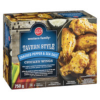 Western Family - Tavern Style Chicken Wings - Cracked Pepper & Sea Salt, 750 Gram