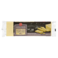 western Family - Cheese - Extra Old Cheddar, 600 Gram