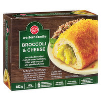 Western Family - Stuffed Chicken Breast Breaded, Broccoli & Cheese, 6 Each