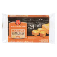 Western Family - Marble Cheddar Cheese, 400 Gram