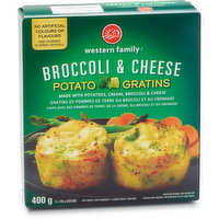 Western Family - Broccoli & Cheese Potato Gratins, 400 Gram