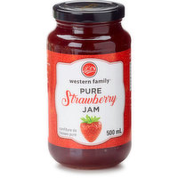 Western Family - Pure Strawberry Jam, 500 Millilitre
