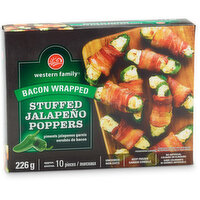 western Family - Bacon Wrapped Stuffed Jalapeno Poppers, 226 Gram