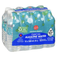 Western Family - Glacial Alkaline Water, 500 mL