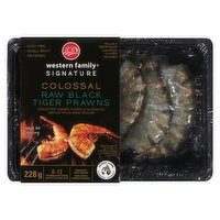 western Family - Colossal Tiger Prawns, 228 Gram