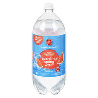 western Family - Sparkling Spring Water Grapefruit 2L Bottle, 1 Each