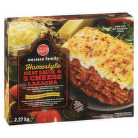 Western Family - Homestyle Meat & 3 Cheese Lasagna, 2.27 Kilogram