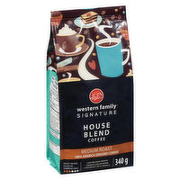 Western Family - Signature House Blend Ground Coffee, Medium Roast, 340 Gram