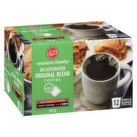 Western Family - Decaffeinated Original Blend Coffee K-Cups, 12 Each