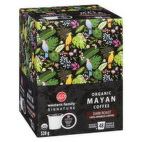 Western Family - Signature Organic Mayan Coffee K-Cups, Dark Roast, 48 Each