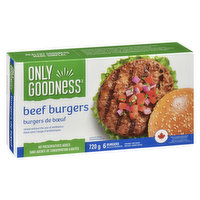 Only Goodness - Beef Burgers, 720 Gram