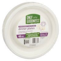 Only Goodness - Compostable Dinner Plates, 10in, 40 Each