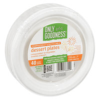 Only goodness - Compostable Dessert Plates, 7in