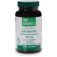 Only goodness - Ultracran Cranberry Concentrate 500mg, 80 Each